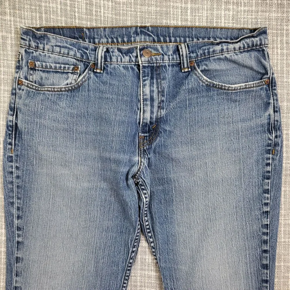 Levi's 511 Slim Fit Mid Rise Jeans Rugged Weight Blue Men's Tag 36x30 SEE DESC